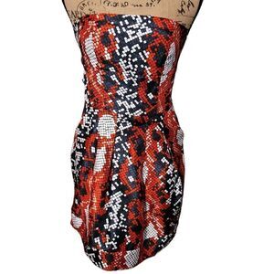 Rubber Ducky Strapless Dress Size S